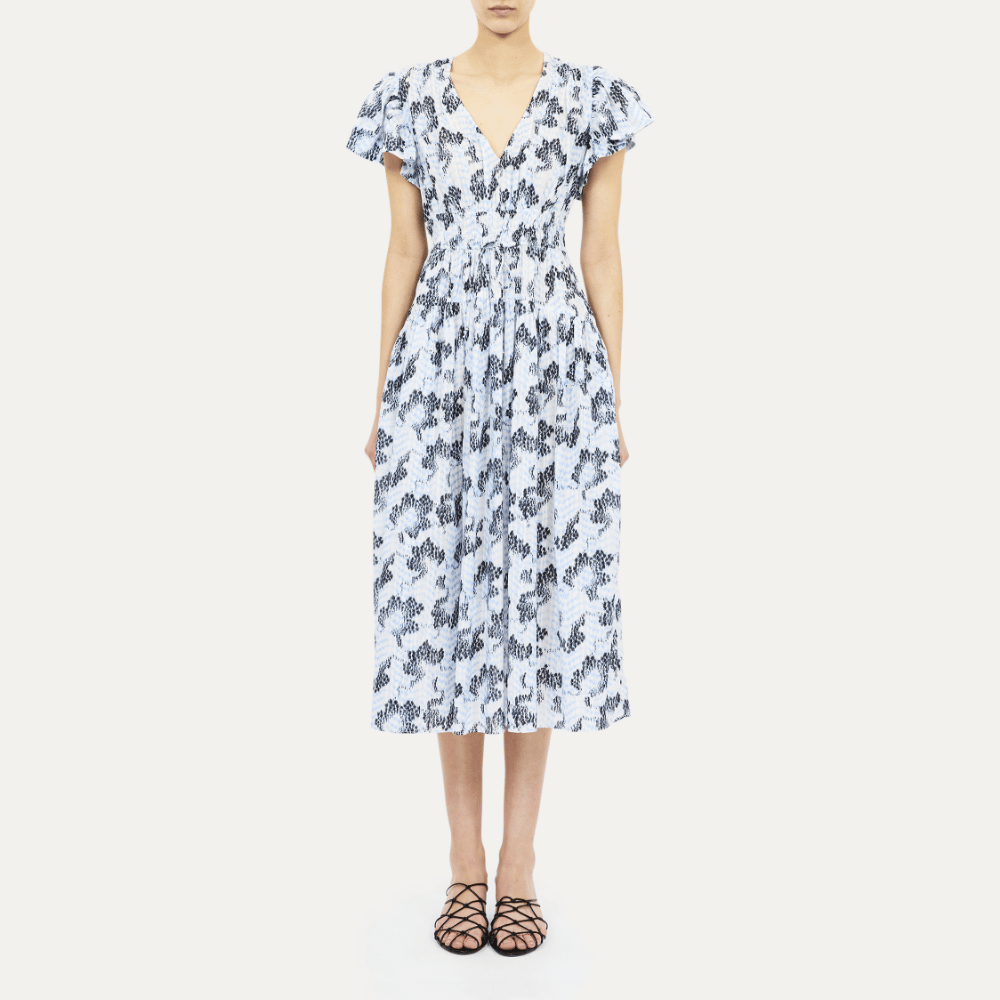 Ulla Johnson Lyria Sleeveless Cotton Dress in Ciel – International designer fashion boutique Australia Riada Concept Woollahra