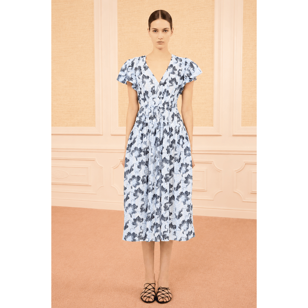 Ulla Johnson Lyria Sleeveless Cotton Dress in Ciel – International designer fashion boutique Australia Riada Concept Woollahra