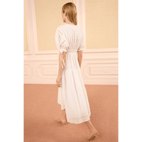 Ulla Johnson Ottilie Short-Sleeve Cotton Dress in Pristine – International designer fashion boutique Australia Riada Concept Woollahra