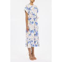 Ulla Johnson Sabi Silk Crepe De Chine Midi Dress in Prism – International designer fashion boutique Australia Riada Concept Woollahra