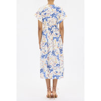 Ulla Johnson Sabi Silk Crepe De Chine Midi Dress in Prism – International designer fashion boutique Australia Riada Concept Woollahra