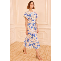 Ulla Johnson Sabi Silk Crepe De Chine Midi Dress in Prism – International designer fashion boutique Australia Riada Concept Woollahra