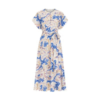 Ulla Johnson Sabi Silk Crepe De Chine Midi Dress in Prism – International designer fashion boutique Australia Riada Concept Woollahra
