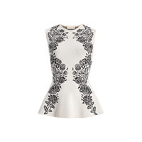 Ulla Johnson Vanna Jacquard Tank in Ivory Ulla Johnson designer skirts, international luxury fashion boutique Australia Riada Concept Woollahra