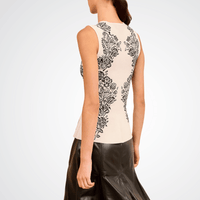 Ulla Johnson Vanna Jacquard Tank in Ivory Ulla Johnson designer skirts, international luxury fashion boutique Australia Riada Concept Woollahra