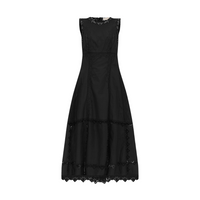 Ulla Johnson Anela Sleeveless Midi Dress in Black ULLA JOHNSON Designer fashion shop online and in store High End fashion boutique Sydney Australia Riada Concept