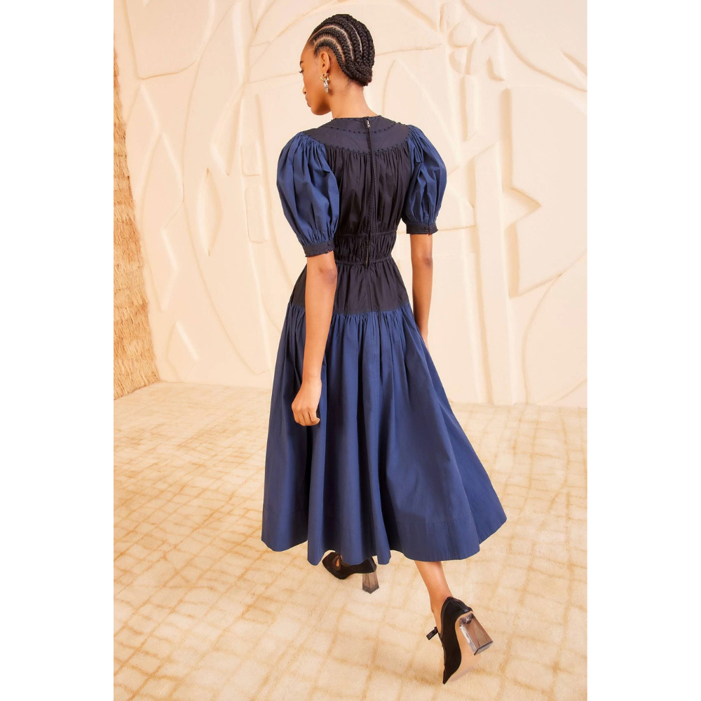 Marte Dress in Twilight Colourblock