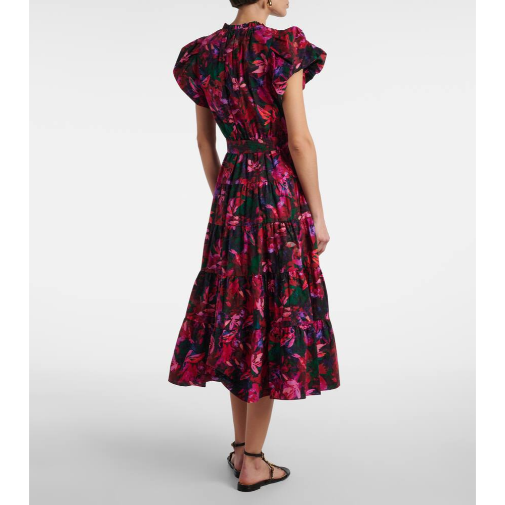 Ottilie Dress in Hibiscus