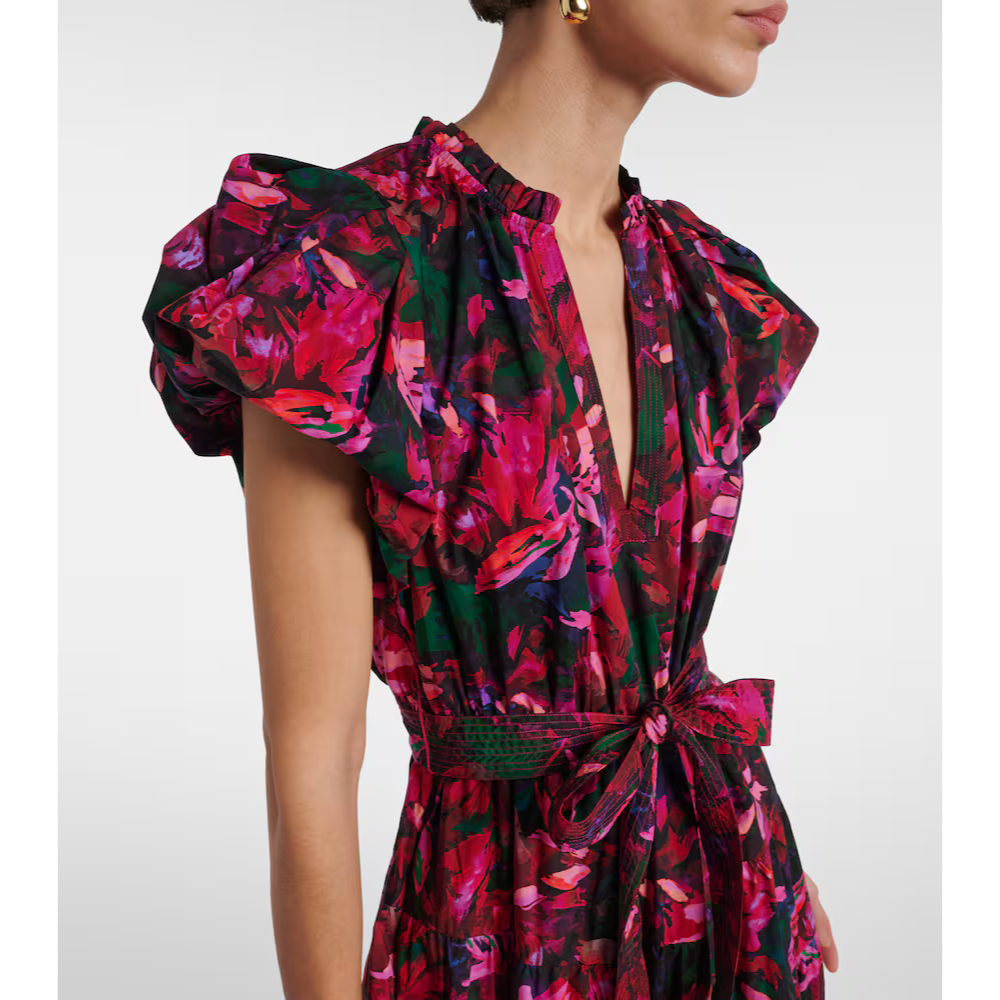 Ottilie Dress in Hibiscus