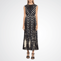 Ulla Johnson Violeta Pleated Sleeveless Midi Dress in Eclipse – International designer fashion boutique Australia Riada Concept Woollahra