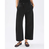 HIGH Everyday Couture Watts Wide-Leg Cropped Pants in Black - International designer fashion boutique Australia Riada Concept Woollahra