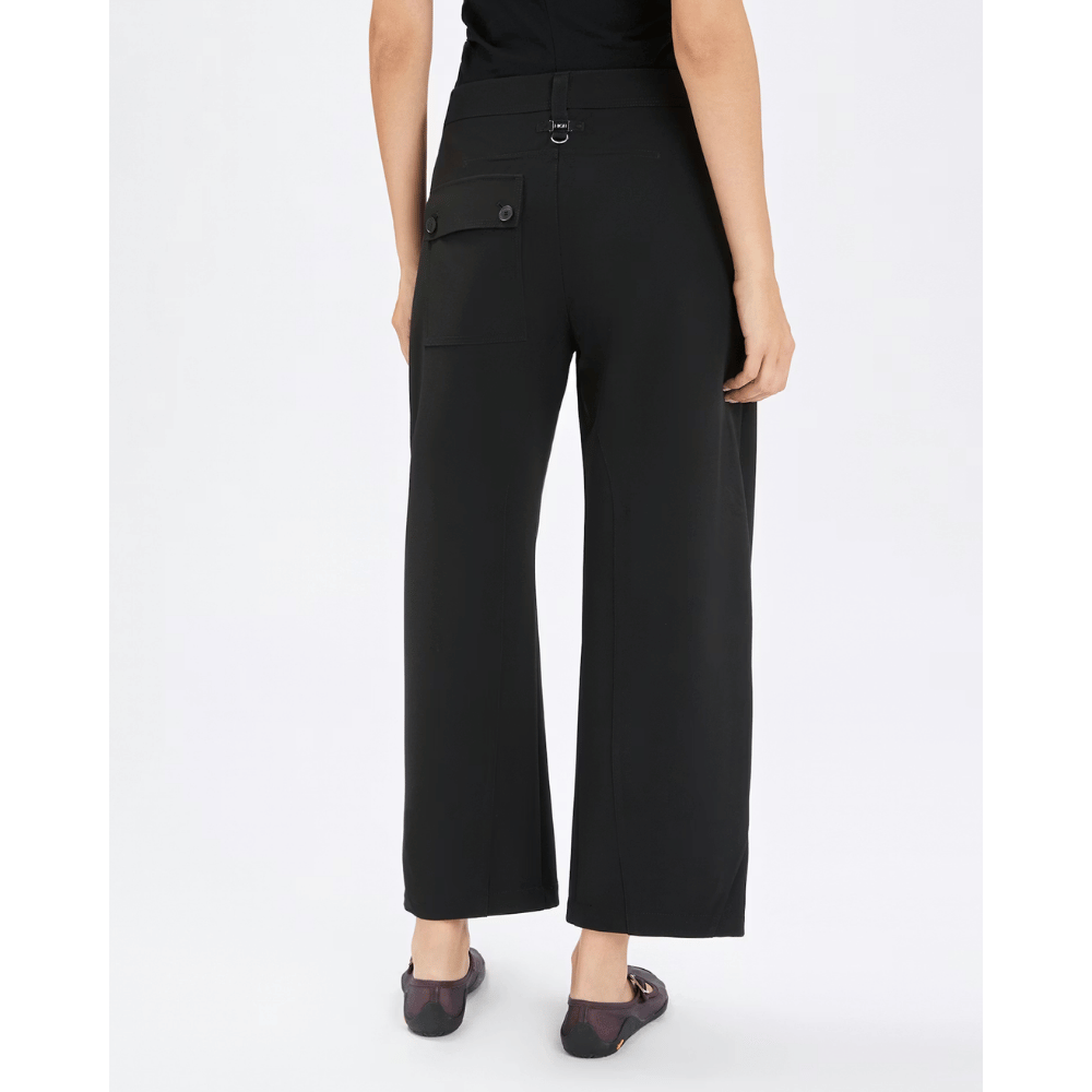 HIGH Everyday Couture Watts Wide-Leg Cropped Pants in Black - International designer fashion boutique Australia Riada Concept Woollahra