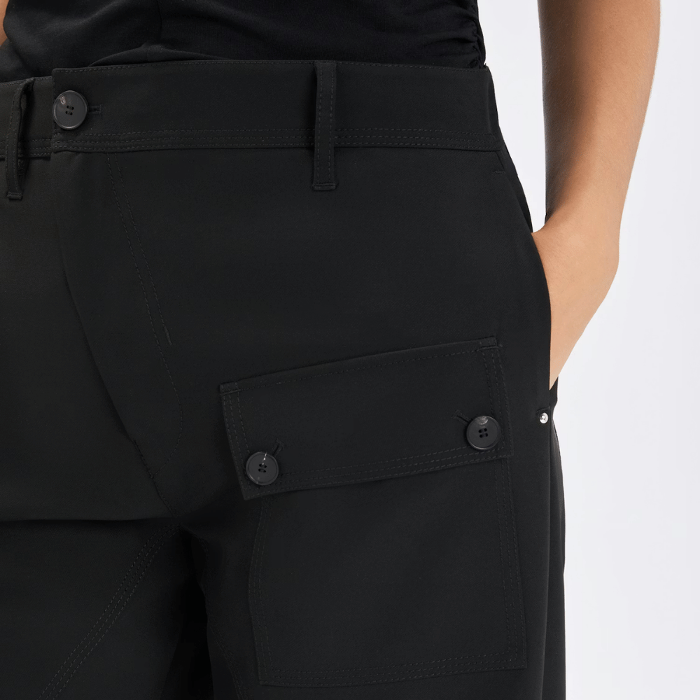HIGH Everyday Couture Watts Wide-Leg Cropped Pants in Black - International designer fashion boutique Australia Riada Concept Woollahra