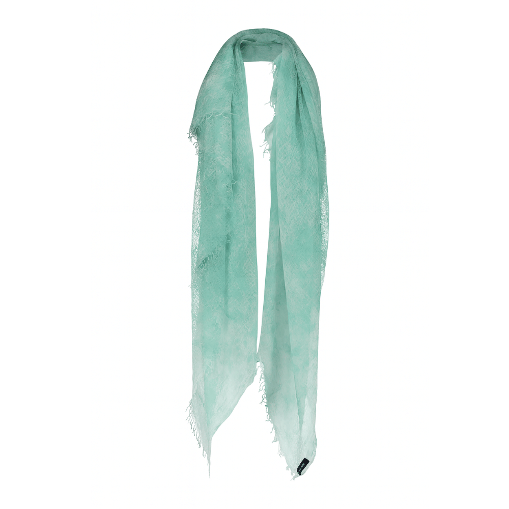 Camouflage Effect Square Fringe Scarf in Wave