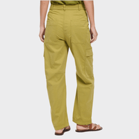 Transit Par Such cotton-lyocell cargo trousers in warm olive green – back view