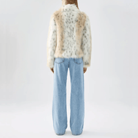 Unreal Fur Wild Dream Faux Fur Jacket in Snow Leopard – International designer fashion boutique Australia Riada Concept Woollahra