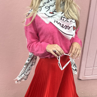 Absolut Cashmere Soeli V-Neck Sweater in Pop Pink – International designer fashion boutique Australia Riada Concept Woollahra