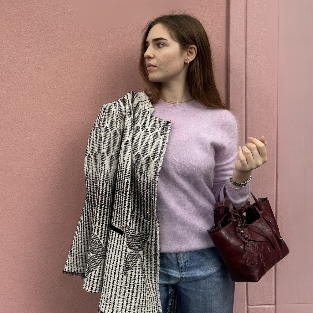 Absolut Cashmere Cali Crew Neck Sweater in Lilac – International designer fashion boutique Australia Riada Concept Woollahra