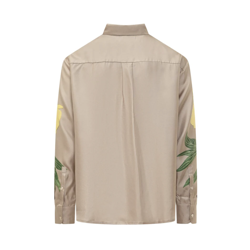 Aloe longsleeve shirt in yellow multicolour