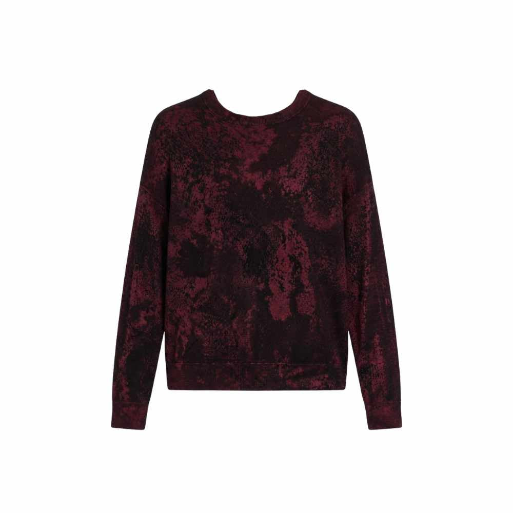 Avant Toi Salt-Effect Cashmere Silk Sweater in Wine - International designer fashion boutique Australia Riada Concept Woollahra