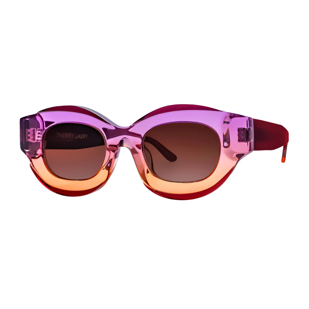 Thierry Lasry Baddy Sun 629 Purple & Burgundy Gradient 47