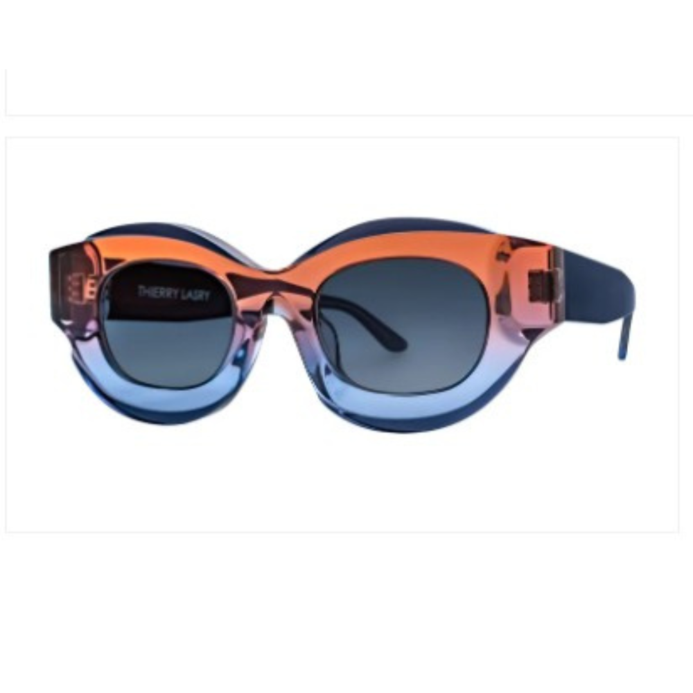 Thierry Lasry Baddy Sun 629 Purple & Burgundy Gradient 47