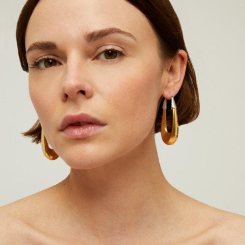 Ecume Earrings GM in Gold