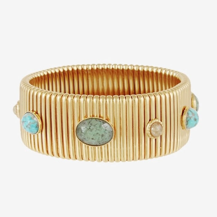 Strada Large Cabochon Bracelet in Gold