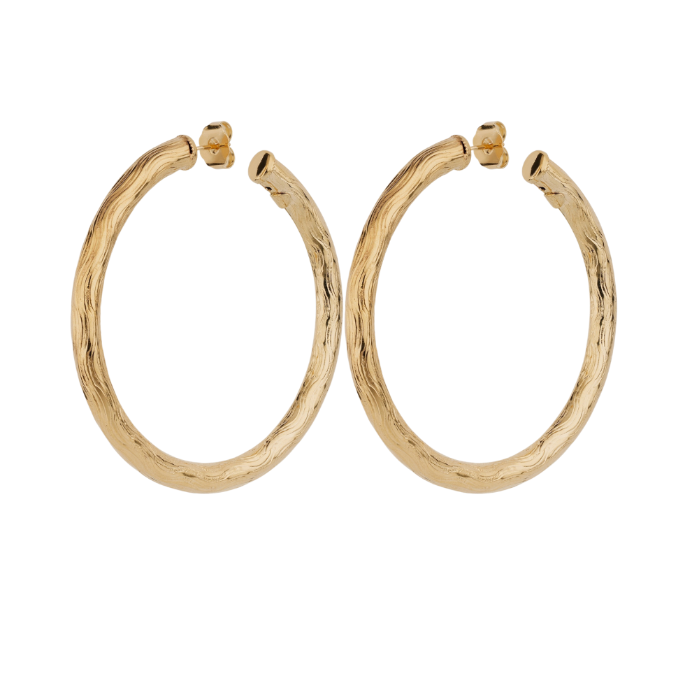 Gas Bijoux Maoro GM Large Gold Hoops