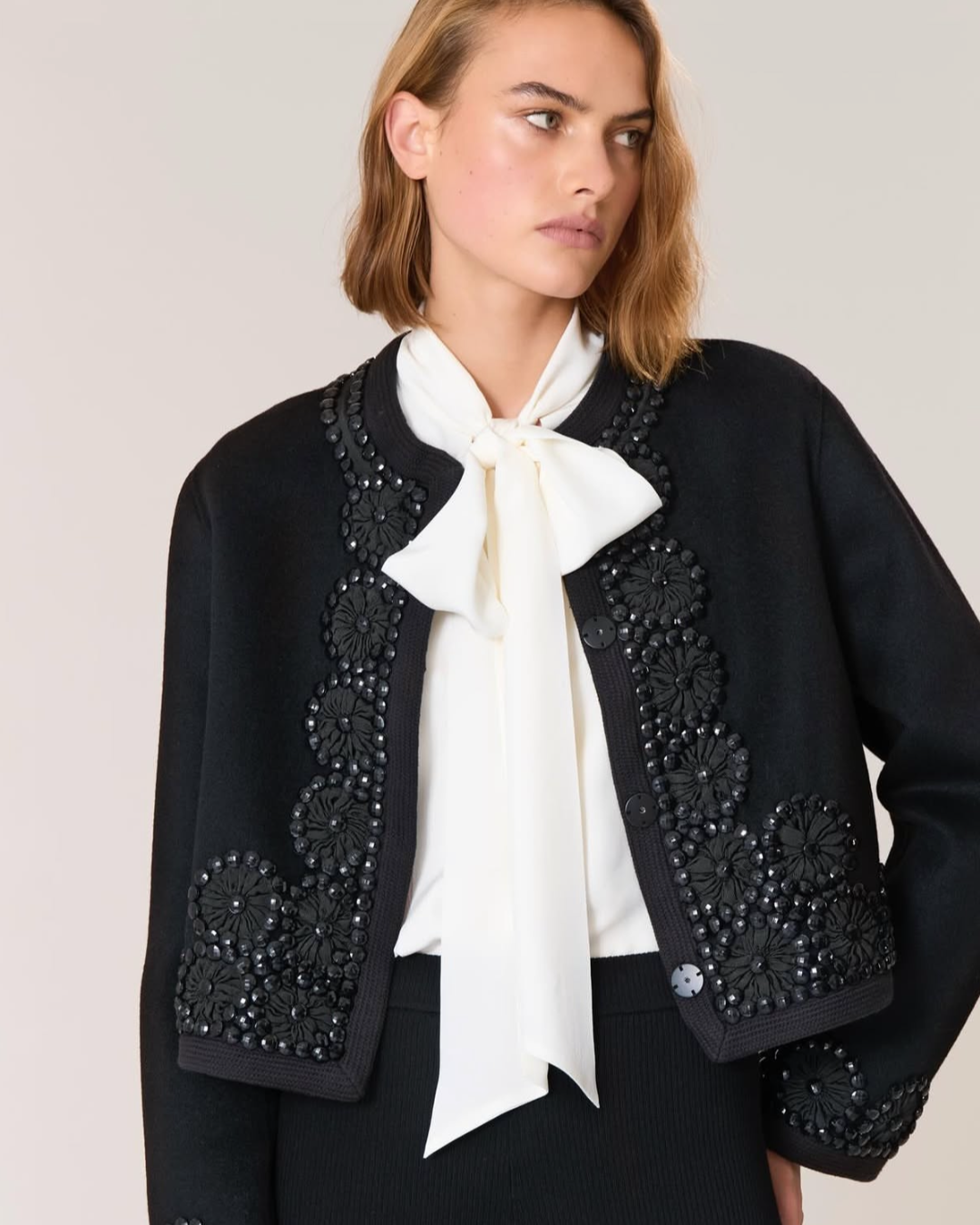 PAROSH EMBELLISHED WOOL JACKET AT RIADA CONCEPT DESIGNER FASHION BOUTIQUE WOOLLAHRA, SYDNEY IN STORE AND ONLINE