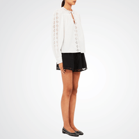 Ulla Johnson Kady Long Sleeve Cotton Blouse in White ULLA JOHNSON Designer fashion shop online and in store High End fashion boutique Sydney Australia Riada Concept
