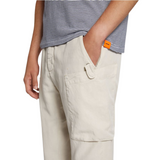 Beige Side Patch-pocket Trousers