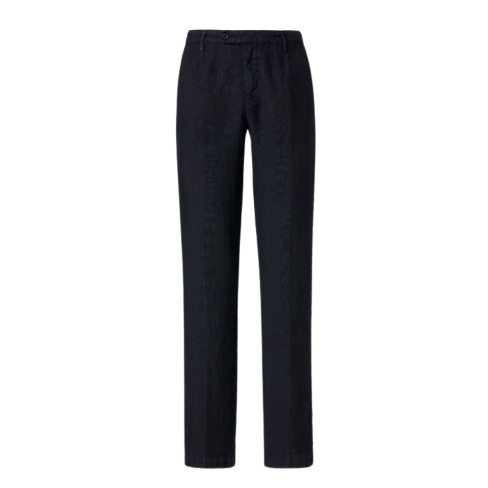 Massimo Alba Men's Navy Blue Ionio2 Linen Trousers Woollahra Sydney Australia Online Riada Concept Luxury Fashion Boutique