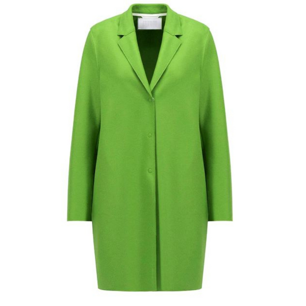 Green wool 2025 coat womens