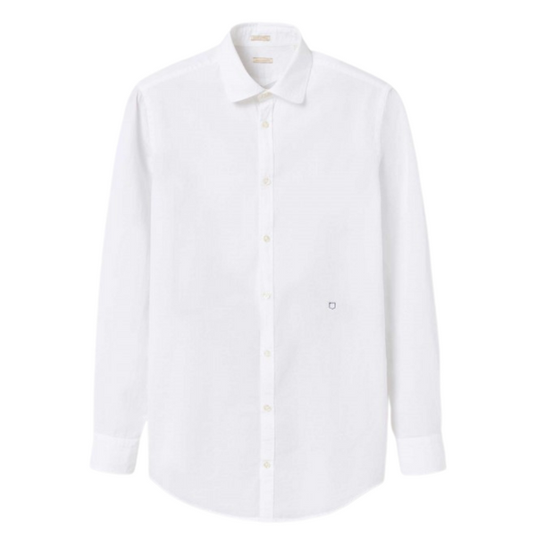 Massimo Alba Men's Cotton Canary Shirt in White Riada Concept  Luxury fashion boutique woollahra Sydney Australia online