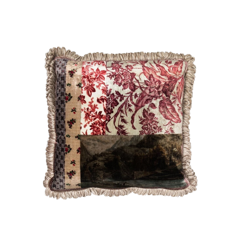 Sydney Woollahra Australia Luxury Fashion Boutique online Riada Concept Pierre-Louis Mascia Multi-print Fringed Cushion