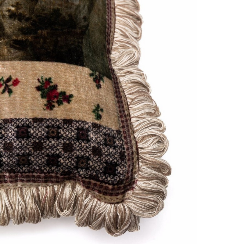 Sydney Woollahra Australia Luxury Fashion Boutique online Riada Concept Pierre-Louis Mascia Multi-print Fringed Cushion