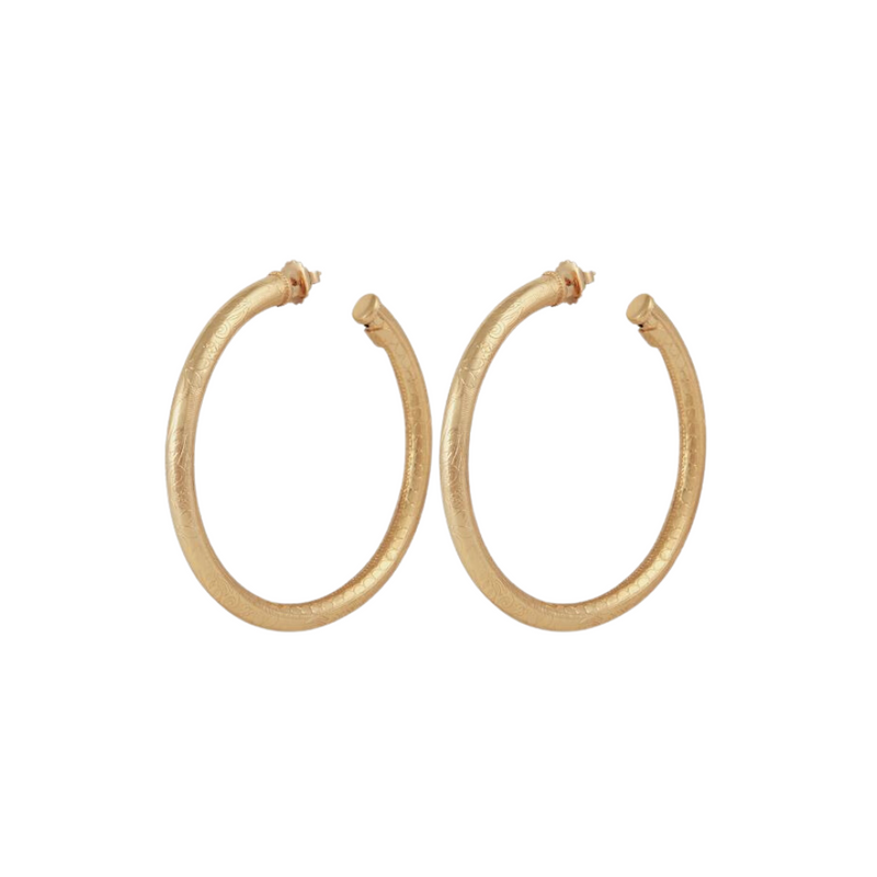 Maoro Hoop Earrings Gold