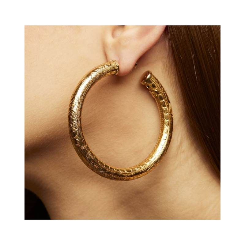 Maoro Hoop Earrings Gold