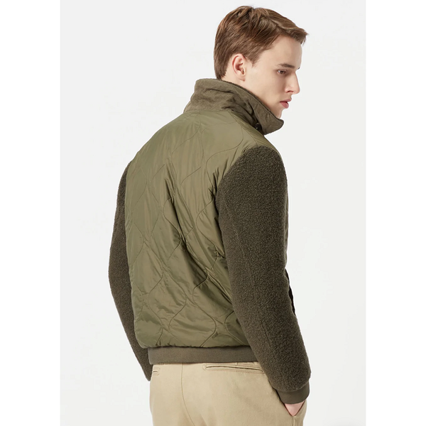 Allen Quilted Bomber in Militaire