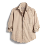 Barry Woven Button Up in Sand