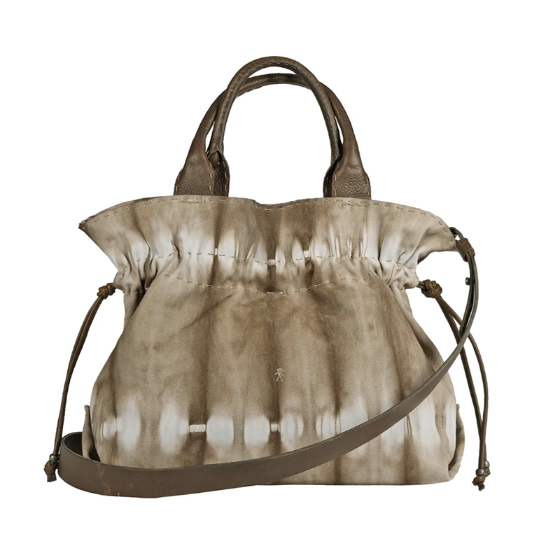 Floriana Tie Dye Rouched Bag in Ardesia