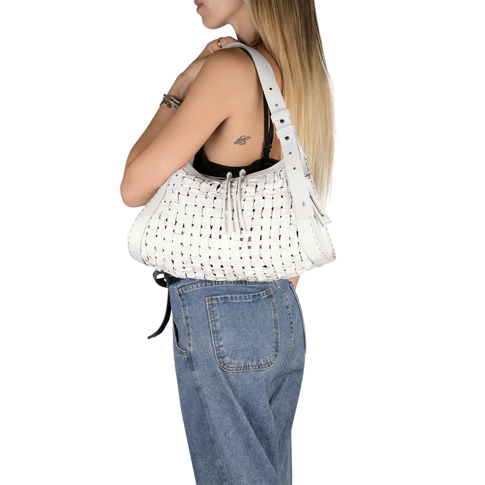 Boa Bauletto Shoulder Bag in Bianco