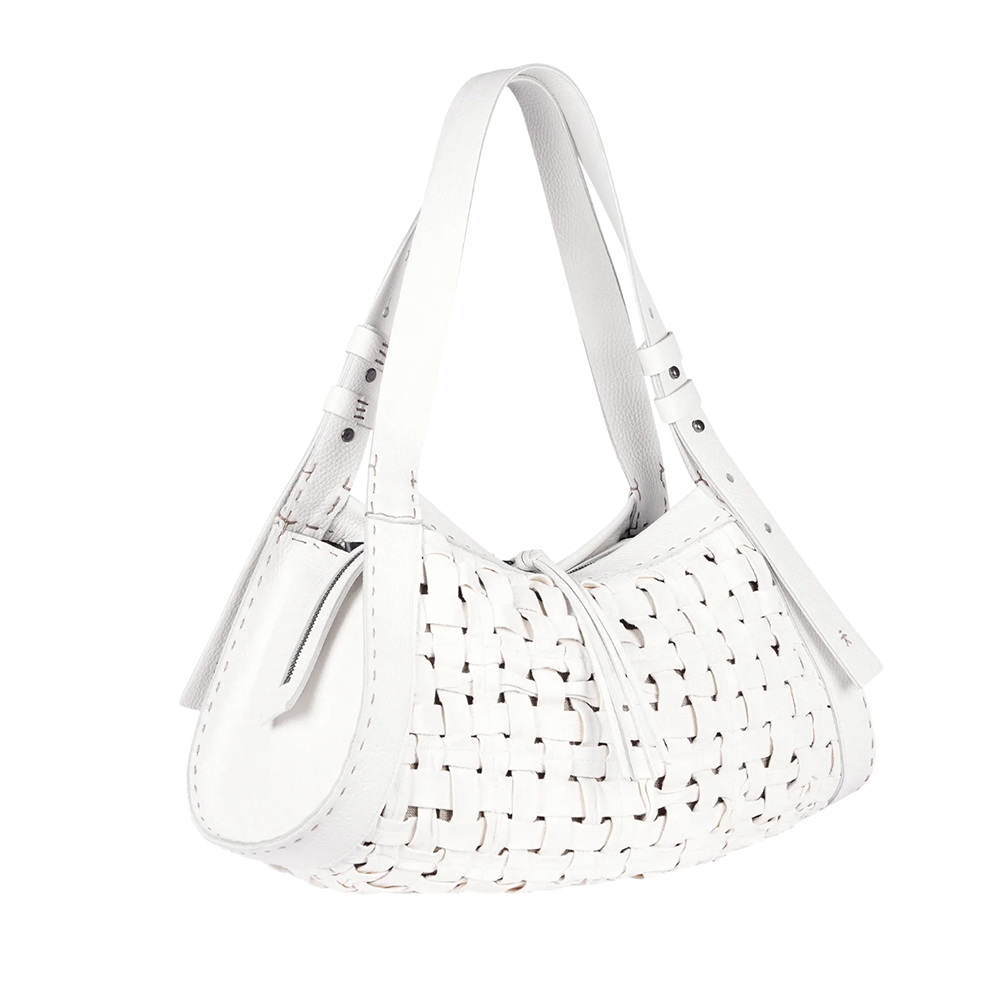 Boa Bauletto Shoulder Bag in Bianco