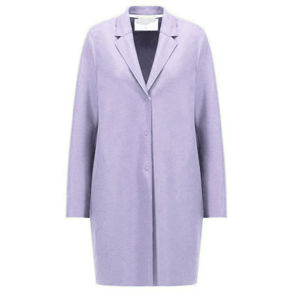 Cocoon Wool Coat in Wild Lilac