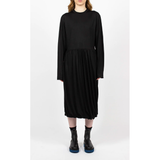 Demure Knit Dress in Black