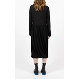 Demure Knit Dress in Black