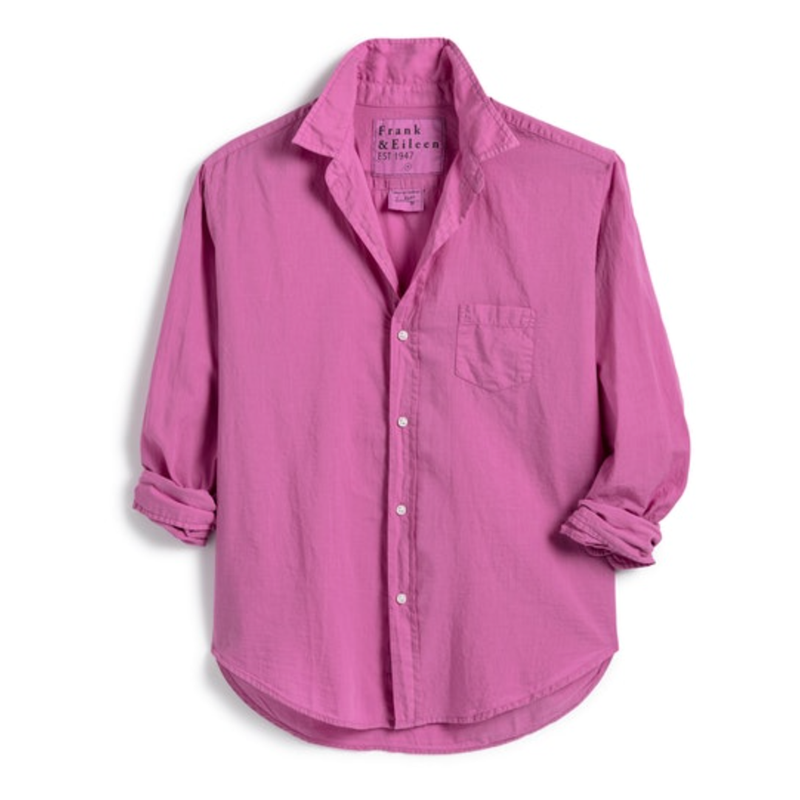 Eileen Woven Button Up in Berry