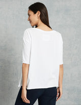 Frank & Eileen Essential Jersey French Tee White