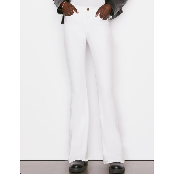 Le High Flare Jean in White